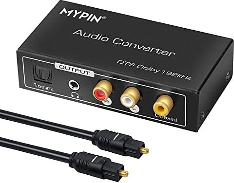DAC Converter Multifunction Audio Converter 192KHz, HDMI ARC Audio Extractor Adapter, Toslink(Optical) or Coaxial or HDMI ARC Input to Coaxial + Toslink(Optical) + Stereo L/R + 3.5mm Jack Output