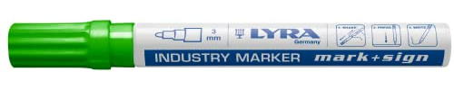 LYRA Industriemarker Lackmarker fein 1–4mm grün 1 Stk. | permanent, schnell trocknende Tinte