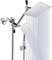 Shower Head, 8‘’ High Pressure Rainfall Shower Head/Handheld Shower Combo with 11'' Extension Arm, 9 Settings Adjustable Anti-leak Shower Head with Holder, Height/Angle Adjustable, 1.5M Hose, Chrome