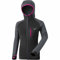 DYNAFIT W Radical Polartec Hooded Jacket Colorblock-Grau-Schwarz - Polartec Leichter atmungsaktiver Damen Polartec Mid