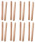 Fiacvrs Claven, Holzklauen, Musik-Percussion-Instrument, 19 cm, natürliches Hartholz, Rhythmus-Sticks, 8 Paar, Beige