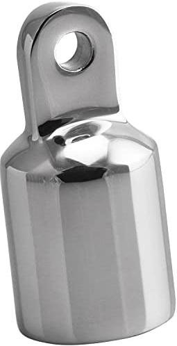 FASTON® Endkappe mit öse Rohrendstück 25 mm (2 Stück) Edelstahl A4 V4A Boot Endstück Rohrkappe Reling