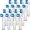 REDTRON Ersatzbürstenköpfe Kompatibel mit Oral B, 16 Stück Familienpackung Zahnbürstenköpfe für Oral B, Funktioniert mit Precision, Whitening und Floss-weiß