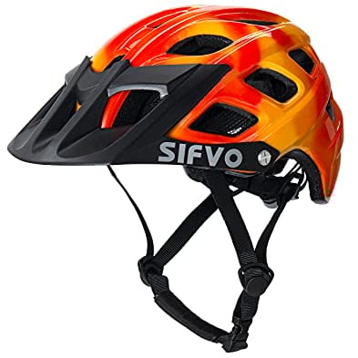 Fahrradhelm Kinder Jungen und Mädchen 54-57cm, SIFVO Kinder Fahrradhelm mit Visier, Leicht und Bequem Helm Kinder Fahrrad Helm Kind