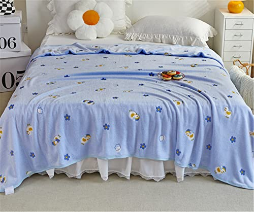 Hayisugal Flanell Decke Kuscheldecke Wolldecke Warm Winter Flauschig Decke Kinderzimmer Couchdecke Sofa überwurfdecke Kinder Decke für Kinderbetten, Enten, 150 x 200cm