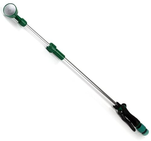 Lanza de riego de Metal Extensible y direccionable (1,5m Extensible, con gatillo)