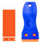 JCKD 1 pezzi mini raschietto in plastica con 20 lame in plastica, raschietto in plastica,rimozione di residui adesivi adesivi per finestre di vetro e autoadesivi auto, rimozione di etichette