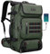 WITZMAN Reiserucksack Herren Groß Convertible Nylon Reisetasche Reiserucksack Handgepäck Flugzeug Fit 17 zoll Laptop（B682 Grün）