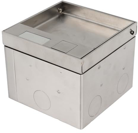 Toma de Corriente Empotrada AC 250V Toma de Corriente de Piso Toma de Corriente de Piso PC de Acero Inoxidable Toma de Corriente Empotrada a Prueba de Agua con Estilo