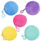 SURALIN 5 Pièces Enfants Mini Porte-Monnaie, Porte-clés Rond en Peluche Couleur Bonbon, Porte Monnaie,Mini Porte Monnaie