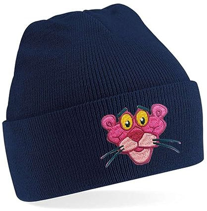 Blondie & Brownie Winter Herbst Beanie Mütze Pink Panther, Navyblau