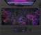 Tapis de Souris XXL 1200x600x3mm Carton Géométrique Violet Grand Tapis de Souris de Jeu - Surface Spéciale Améliore la Vitesse et la Précision - pour Touts Types de Souris et Claviers
