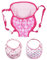 1 Stück Puppentrage mit 2 Stück Speichelbandana, Puppentrage, Puppentrage, Verstellbarer Schultergurt, Mini-Neuheitsspielzeug für Mädchen und Jungen.