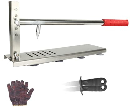 Ouvre Huitre, Oyster Opener Set En Acier Inoxydable, Outils D'ouverture D'huître épaissie, Ouvre-Huître Réglable, Manche Ergonomique, Outil à Fruits de Mer pour Les Ménages Restaurant Et Les Barbecues