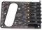 POYHKFD Telecaster Bridge Gotoh, Telecaster Bridge Plate Wing Telecaster Bridge, Telecaster Parts Telecaster Bridge Plate Humbucker Bridge für Tl Ersatzteile Zubehör Black Carving(Schwarz)
