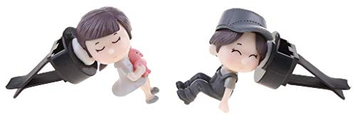 Lovely Girl Boy Auto-Lufterfrischer-Clip, aromatischer Diffusor-Set, Dekor, Auto-Lufterfrischer-Clip