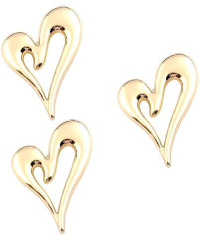 VALICLUD 3pièces Broche Forme De Cœur Pour Femme Accessoire Élégant Pour Saint-valentin Anniversaire Et Occasions Spéciales