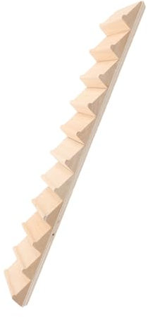 Alasum Miniature Wooden Ladder Unpainted Staircase Decor for Dollhouse Furniture Model Delicate Miniature Stairs Accessories for Creative Play Safe Smooth Design for Boys and Girls