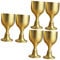 Amosfun 6 Pz Bicchiere Da Vino Alto in Ottone Calice Cinese Delicata Coppa Di Vino Tazza Di Vino Retrò Bicchieri Da Vino Antichi Coppa Di Vino Decorativa Coppa Di Vino Cinese Rame Golden