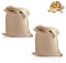 Large Hessian Sack - TRACOMPAN 2-Pack Reusable Woven Storage Bag for Potatoes, Vegetables & Sand | Open-Top Burlap Sack with Natural Jute Fabric | Potato Bags for Storing & Growing