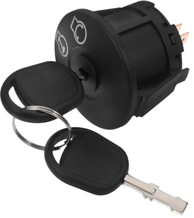 HYTROVE Interrupteur Allumage de Tondeuse à Gazon avec Clé Compatible avec John Deere de Rechange et Accessoires pour Tracteurs