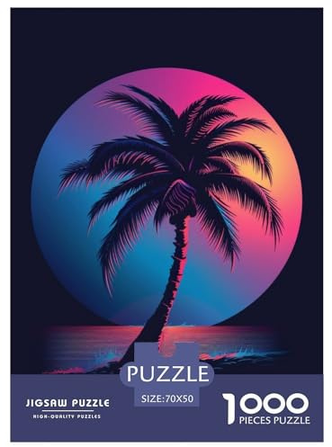 Palme Baum 1000 Teile Jigsaw Puzzles Impossible Spiel Farbenfrohes Für Erwachsene Und Kinder 70x50cm/1000pcs