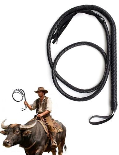 Haxisii Frustino per cavallo, 1 frustino nero Indiana Jones, frustino nero, adatto per spettacoli equestri, addestramento di cavalli, produzioni teatrali e giochi di ruolo accessori per costumi di