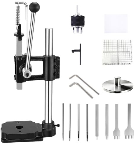Leder Locher Werkzeug, Leder Lochfräse, Lochmaschine, Hand-Lochfräse für DIY-Ledergestaltung, Lochbohrung, Schneiden, Formgebung, Pressen, Montage von Nieten und Klettknöpfen