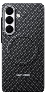 Samsung Carbon Magnet Smartphone Case EF-KS947, Hülle für das Galaxy S26+, Handy-Hülle mit Magnetring zur Anbringung von Zubehör, Schutz Case, stoßfest, dünn und griffig, Gray