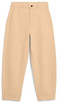 ARMEDANGELS Damen Stoffhose aus Bio-Baumwolle Workwear Canvas Barrel Regular Fit