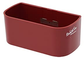 KalaMitica - Récipient Magnétique 13,8x6,7x5,7cm - Rouge - Boîte de Rangement Aimanté pour Tableau, Réfrigérateur, Casier - Porte Stylo, Porte Marqueurs, Cache-pot