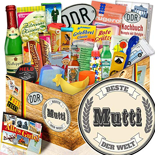 Geschenkset Ostpaket 24tlg. / mit Buch - Marken der DDR/Beste Mutti der Welt