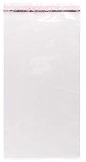 Ideen mit Herz Durchsichtige Tüten, 100 Stück, verschließbar, selbstklebend | Folientüten, Plastiktütchen, Cellophanbeutel (24 x 13 cm)