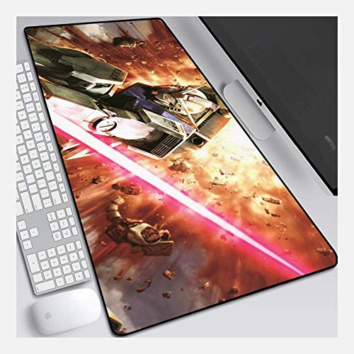 IGIRC Mouse Mat GUNDAM 800X300mm Mouse Pad,Perfect precision and speed Gaming Mouse Mat with 3mm-Thick Base,for notebooks, PC, I