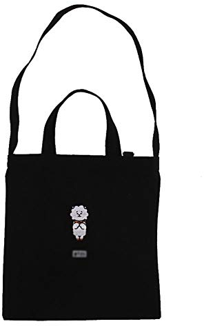 Kpop BTS Bangtan Jungen Canvas-Handtasche, einfach, lässig, mit Griff oben, Cooky TATA Chimmy, Umhängetasche, Einkaufstasche, Arbeitstasche, Damentasche, Tragetasche, bedruckte Leinentasche Tote RJ