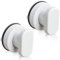 Kitchen-dream 2 x Suction Cup Door Handles Drawer Fridge Glass Door Portable Mobility Handle Handles with Strong Suction Cup for Bathroom