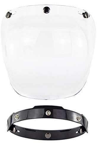 Malsyee Open Face Helmet Visor Motorcycle Helmet Bubble Visor Bubble Shield Motorcycle Helmets Accessorie