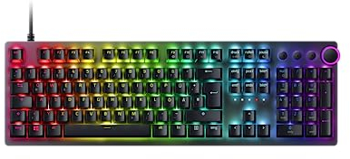 Razer Huntsman V2 (Interruttore Analogico) - Tastiera da Gioco Ottica con Bassa Latenza (Interruttori Ottico- Analogicoi, Copri Tasti PBT Doubleshot, cavo USB-C staccabile) Layout USA | Nero