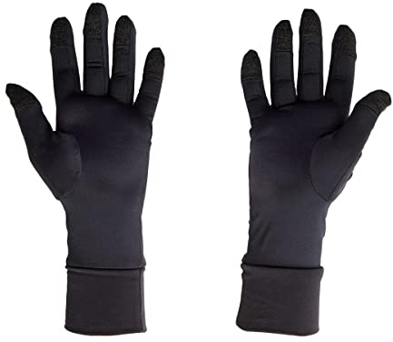 The Writer's Glove - Dünne, warme Handschuhe zum Tippen, schwarz, Groß