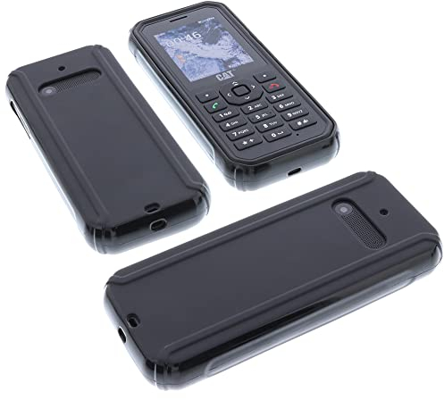 foto-kontor Funda Compatible con Cat B40 Protectora de Goma TPU para móvil Negra