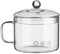HEMOTON Saucepans Casserole Baking Oven Blooming Heat- Resistant Glass Cooking Pot Covered Saucepan with Lid Pasta Pot Cookware