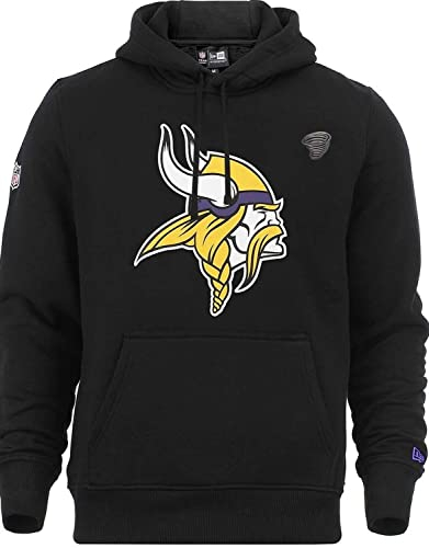 New Era NFL Fanbekleidung Minnesota Vikings schwarz Kapuzenpullover Hoody Team Logo mit CapSpin Pin - 4XL