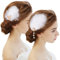 MWOOT 3 Stück Weiß Feder Haarschmuck Haarclips, Fascinators Feder Haarspangen Kopfschmuck zum Frauen und Mädchen Cocktail Teeparty Zubehör