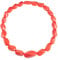 ZAVANA 55 cm Lange Statement-Halskette für Damen, handgefertigte Boho Halskette für Frauen in Korallenorange, Chunky Kette mit orange gedrehten Harz Gliedern, korallenfarbener Bohème-Modeschmuck