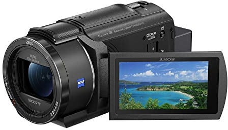 Sony FDR-AX43A 4K Kompakt-Camcorder (Ultra HD (UHD), Balanced Optical SteadyShot, 20x optischer Zoom, schwenkbarer Bildschirm), schwarz