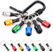 1/4inch Hex Shank Aluminum Alloy Screwdriver Bits Holder, Bohrer Verlängerung Bar Halter Adapter mit Schlüsselbund, Schnellwechsel-Bithalter für Elektroschrauber und Bohrer
