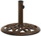 vidaXL Socle de Parasol Base de Parasol Pied Support de Parasol Accessoire de Parasol Terrasse Balcon Extérieur Bronze 40x40x32 cm Fonte