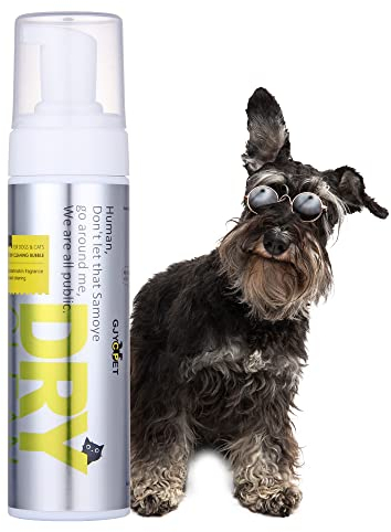 spuma de Champú Seco GJYC PET Límpiate Las Dudas, frescura Garantizada Control de la caída del Pelo, antipicazón y Desodorante para Perros y Gatos. Aplicación Sencilla y sin Enjuague