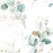 decomonkey Fototapete selbstklebend Tapetenrolle 10 m Tapete Vliestapete Deko Panel Modern Design Wanddeko Wohnzimmer Schlafzimmer Wandtapete | Pflanzen Blätter Laub Natur Blumen WeiÃŸ Grün Gold