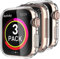 Delidigi Transparente Funda Protector Compatible con Apple Watch Series 9 (2023) Series 8 Series 7 41mm Ultra Delgada TPU Funda, Protección Completa Carcasa (3 Pack, 41mm)